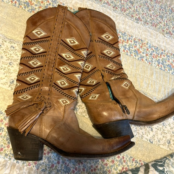 Nwot Aztec boots cowgirl corral - Picture 1 of 6
